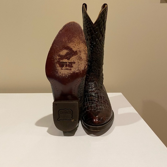 Rudel Rogers Alligator Embossed Western Boot - Picture 2 of 5